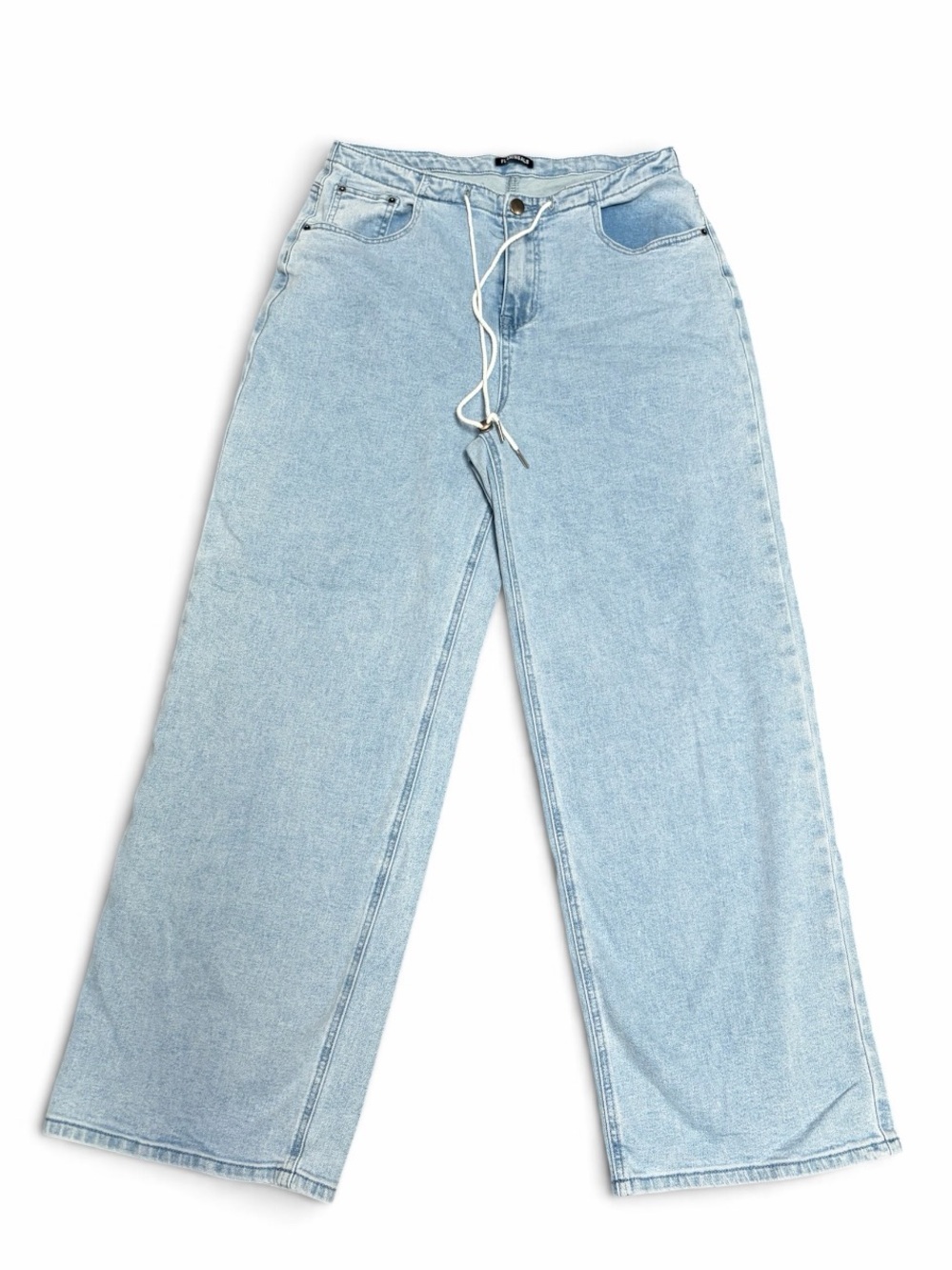 Flamingals Light Wash Wide Leg Jeans